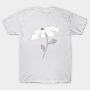 White flower T-Shirt